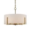 Manhattan 4-Light Aged Brass Chandelier with Cream Colored Drum Shade by Home Decorators Collection -Outlet Home Decorators Collection Store aged brass home decorators collection chandeliers hd 1537 i 64 1000