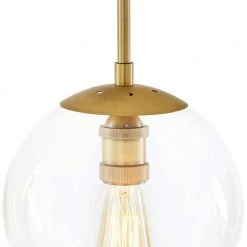 9 in.1-Light Aged Brass Globe Pendant with Vintage Bulb Included by Home Decorators Collection -Outlet Home Decorators Collection Store aged brass home decorators collection chandeliers hd 1611agb 66 1000