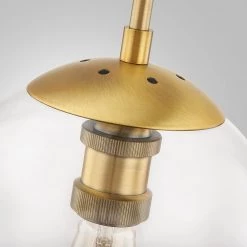 9 in.1-Light Aged Brass Globe Pendant with Vintage Bulb Included by Home Decorators Collection -Outlet Home Decorators Collection Store aged brass home decorators collection chandeliers hd 1611agb fa 1000