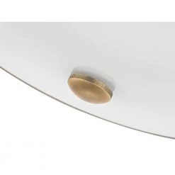 Versailles 15 in. Aged Brass LED Flush Mount Ceiling Light with White Glass Shade by Home Decorators Collection -Outlet Home Decorators Collection Store aged brass home decorators collection flush mount lights hd 1560 i 44 1000