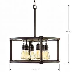 Romaro Row 6-Light Aged Bronze Dinette Chandelier by Home Decorators Collection -Outlet Home Decorators Collection Store aged bronze home decorators collection chandeliers hd 1265 i d4 1000