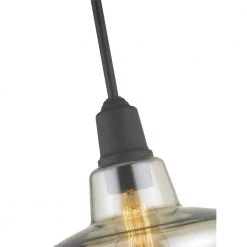 1-Light Aged Bronze Pendant with Amber Plated Glass Shade and Vintage Bulb by Home Decorators Collection -Outlet Home Decorators Collection Store aged bronze home decorators collection pendant lights hd 1326 i 1f 1000