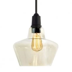 1-Light Aged Bronze Pendant with Amber Plated Glass Shade and Vintage Bulb by Home Decorators Collection -Outlet Home Decorators Collection Store aged bronze home decorators collection pendant lights hd 1326 i 44 1000
