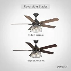 Casun 52 in. LED Indoor Aged Iron Ceiling Fan with Remote Control and Light Kit by Home Decorators Collection -Outlet Home Decorators Collection Store aged iron home decorators collection ceiling fans with lights 11252aiwncn 77 1000