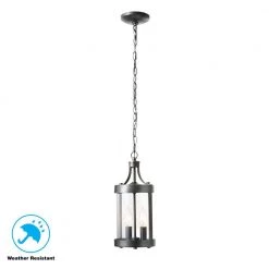 Glastonbury Caged 2-Light Aged Iron Outdoor Pendant Light by Home Decorators Collection -Outlet Home Decorators Collection Store aged iron home decorators collection outdoor pendant lights 302361096 77 1000