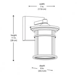 Westbury Collection Aged Iron Outdoor LED Wall Lantern Sconce with Crackle Glass by Home Decorators Collection -Outlet Home Decorators Collection Store aged iron home decorators collection outdoor sconces led kb 08304 77 1000