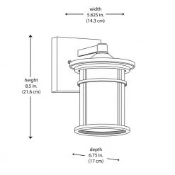 Westbury Collection Aged Iron Outdoor LED Wall Lantern Sconce with Crackle Glass by Home Decorators Collection -Outlet Home Decorators Collection Store aged iron home decorators collection outdoor sconces led kb s 08304 1d 1000