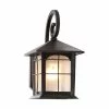 Brimfield 12.75 in. Aged Iron 1 Light Outdoor Wall Lantern with Clear Seedy Glass Shade by Home Decorators Collection -Outlet Home Decorators Collection Store aged iron home decorators collection outdoor sconces y37029a 151 64 1000