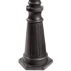 Brimfield 88.5 in. Aged Iron 3-Head, 3-Light Outdoor Post Lamp with Clear Seedy Glass Shade by Home Decorators Collection -Outlet Home Decorators Collection Store aged iron home decorators collection post light sets hb7019a 292 77 1000