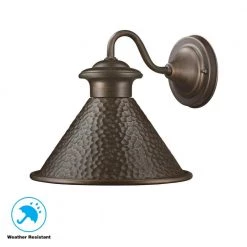 Essen 8.375 in. Antique Copper Outdoor Wall Lamp with Metal Shade by Home Decorators Collection -Outlet Home Decorators Collection Store antique copper home decorators collection outdoor sconces hbwi9003s86a a0 1000