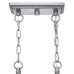 Foxcroft 3-Light Antique Nickel Island Chandelier with Clear Prismatic Glass Shades by Home Decorators Collection -Outlet Home Decorators Collection Store antique nickel home decorators collection chandeliers 8008hdcan 76 1000