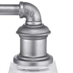 Foxcroft 3-Light Antique Nickel Island Chandelier with Clear Prismatic Glass Shades by Home Decorators Collection -Outlet Home Decorators Collection Store antique nickel home decorators collection chandeliers 8008hdcan fa 1000