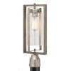 Palermo Grove 1-Light Outdoor Antique Nickel Post Light with Weathered Gray Wood Accents by Home Decorators Collection -Outlet Home Decorators Collection Store antique nickel home decorators collection post light sets 7974hdcandi 64 1000