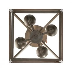 Weyburn 16.5 in. 4-Light Antique Silver Leaf Lantern Farmhouse Semi-Flush Mount Ceiling Light Fixture by Home Decorators Collection -Outlet Home Decorators Collection Store antique silver leaf home decorators collection flush mount lights c5596 asl 1f 1000