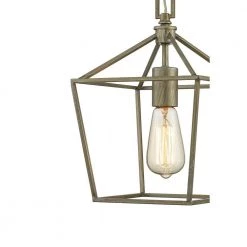 Weyburn 1-Light Caged Antique Silver Leaf Farmhouse Hanging Mini Kitchen Pendant Light by Home Decorators Collection -Outlet Home Decorators Collection Store antique silver leaf home decorators collection pendant lights 16201 asl 4f 1000
