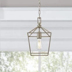 Weyburn 1-Light Caged Antique Silver Leaf Farmhouse Hanging Mini Kitchen Pendant Light by Home Decorators Collection -Outlet Home Decorators Collection Store antique silver leaf home decorators collection pendant lights 16201 asl e1 1000