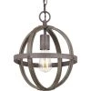 Keowee 10-3/4 in. 1-Light Artisan Iron Farmhouse Mini-Pendant with Distressed Elm Wood Accents by Home Decorators Collection -Outlet Home Decorators Collection Store artisan iron elm wood home decorators collection pendant lights 1005hdcaidi 64 1000
