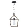 Weyburn 1-Light Caged Black and Faux Wood Farmhouse Hanging Mini Kitchen Pendant Light by Home Decorators Collection -Outlet Home Decorators Collection Store black and faux wood home decorators collection pendant lights 16201 fw bk 64 1000