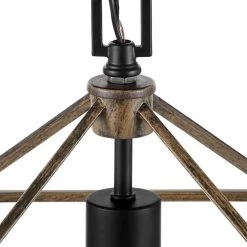 Weyburn 1-Light Caged Black and Faux Wood Farmhouse Hanging Mini Kitchen Pendant Light by Home Decorators Collection -Outlet Home Decorators Collection Store black and faux wood home decorators collection pendant lights 16201 fw bk a0 1000