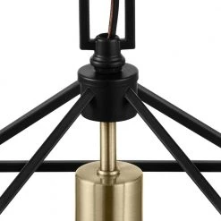 Weyburn 1-Light Caged Black and Gold Farmhouse Hanging Mini Kitchen Pendant Light by Home Decorators Collection -Outlet Home Decorators Collection Store black and gold home decorators collection pendant lights 16201 bk gd a0 1000