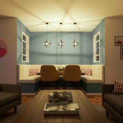 Orbit 1-Light Black and Gold Globe Mini Pendant Hanging Light, Kitchen Pendant Lighting by Home Decorators Collection -Outlet Home Decorators Collection Store black and gold home decorators collection pendant lights hdp12107blgld 44 1000