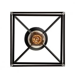 Weyburn 1-Light Caged Black and Polished Chrome Farmhouse Hanging Mini Kitchen Pendant Light by Home Decorators Collection -Outlet Home Decorators Collection Store black and polished chrome home decorators collection pendant lights 16201 bk cr 1f 1000