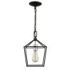 Weyburn 1-Light Caged Black and Polished Chrome Farmhouse Hanging Mini Kitchen Pendant Light by Home Decorators Collection -Outlet Home Decorators Collection Store black and polished chrome home decorators collection pendant lights 16201 bk cr 64 1000