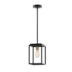 Rollins 1-Light Black Mini-Pendant by Home Decorators Collection -Outlet Home Decorators Collection Store black brass home decorators collection pendant lights 35266 hbob c3 1000