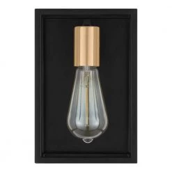 Rollins 1-Light Black Wall Sconce by Home Decorators Collection