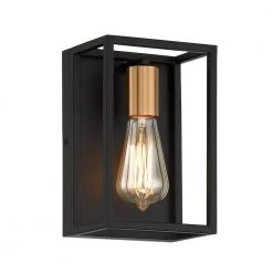 Rollins 1-Light Black Wall Sconce by Home Decorators Collection -Outlet Home Decorators Collection Store black brass home decorators collection wall sconces 42680 hbob c3 1000