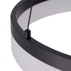 Kipling 35-Watt Integrated LED Black Modern Pendant with Frosted Acrylic Shade by Home Decorators Collection -Outlet Home Decorators Collection Store black home decorators collection chandeliers 22826 002 44 1000