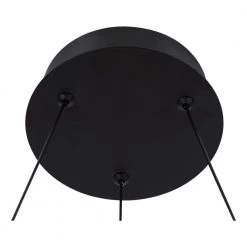 Kipling 35-Watt Integrated LED Black Modern Pendant with Frosted Acrylic Shade by Home Decorators Collection -Outlet Home Decorators Collection Store black home decorators collection chandeliers 22826 002 4f 1000