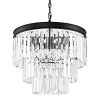 North Falls 5-Light Black Crystals Pendant by Home Decorators Collection -Outlet Home Decorators Collection Store black home decorators collection chandeliers 30800 hbo 64 1000