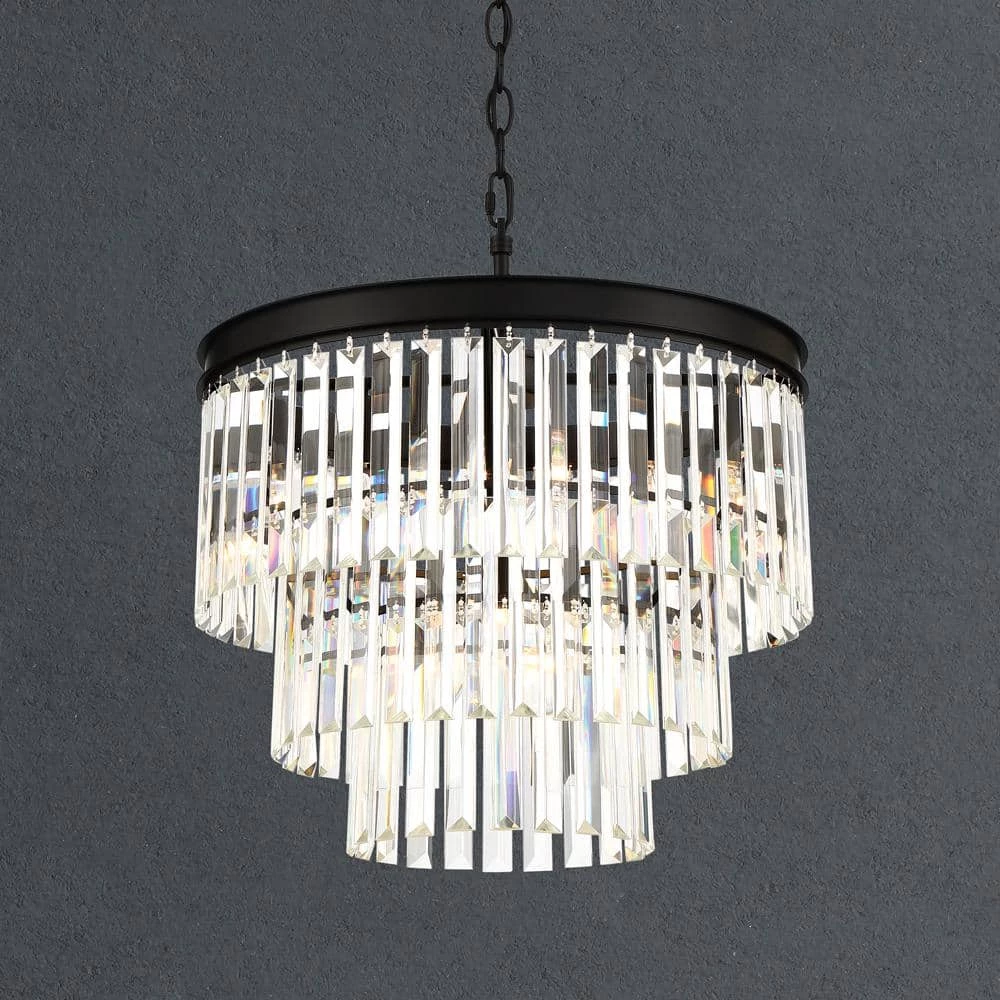 North Falls 5-Light Black Crystals Pendant by Home Decorators Collection 8 North Falls 5-Light Black Crystals Pendant by Home Decorators Collection - Image 6