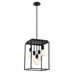 Rollins 5-Light Black Chandelier by Home Decorators Collection