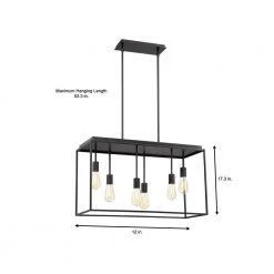 Rollins 6-Light Black Pendant by Home Decorators Collection 12 Rollins 6-Light Black Pendant by Home Decorators Collection -Outlet Home Decorators Collection Store black home decorators collection chandeliers 34678 hb 40 1000