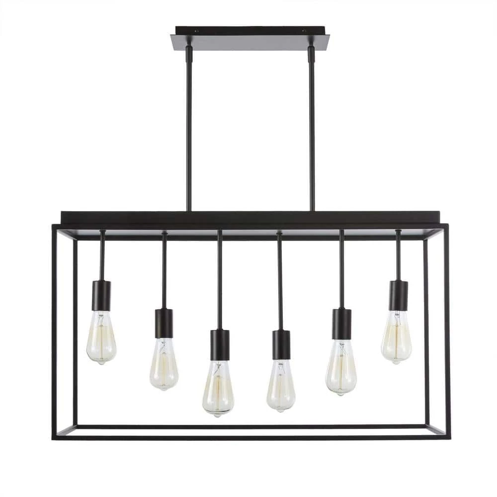 Rollins 6-Light Black Pendant by Home Decorators Collection 10 Rollins 6-Light Black Pendant by Home Decorators Collection - Image 8