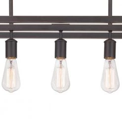 Boswell Quarter 34 in. 5-Light Distressed Black Farmhouse Linear Chandelier for Dining and Kitchen Islands by Home Decorators Collection -Outlet Home Decorators Collection Store black home decorators collection chandeliers 7965hdcdbdi 44 1000