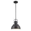 Shelston 10 in. 1-Light Black Hanging Kitchen Pendant Light with Metal Shade by Home Decorators Collection 2 Shelston 10 in. 1-Light Black Hanging Kitchen Pendant Light with Metal Shade by Home Decorators Collection -Outlet Home Decorators Collection Store black home decorators collection chandeliers rs20190724110bk 64 1000