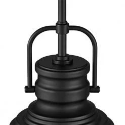 Shelston 10 in. 1-Light Black Hanging Kitchen Pendant Light with Metal Shade by Home Decorators Collection -Outlet Home Decorators Collection Store black home decorators collection chandeliers rs20190724110bk a0 1000