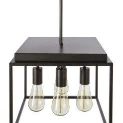 Rollins 13 in. 4-Light Black Semi Flush Mount Light by Home Decorators Collection -Outlet Home Decorators Collection Store black home decorators collection flush mount lights 35268 hb 1f 1000