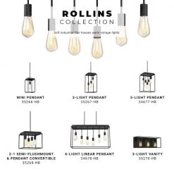 Rollins 13 in. 4-Light Black Semi Flush Mount Light by Home Decorators Collection -Outlet Home Decorators Collection Store black home decorators collection flush mount lights 35268 hb a0 1000