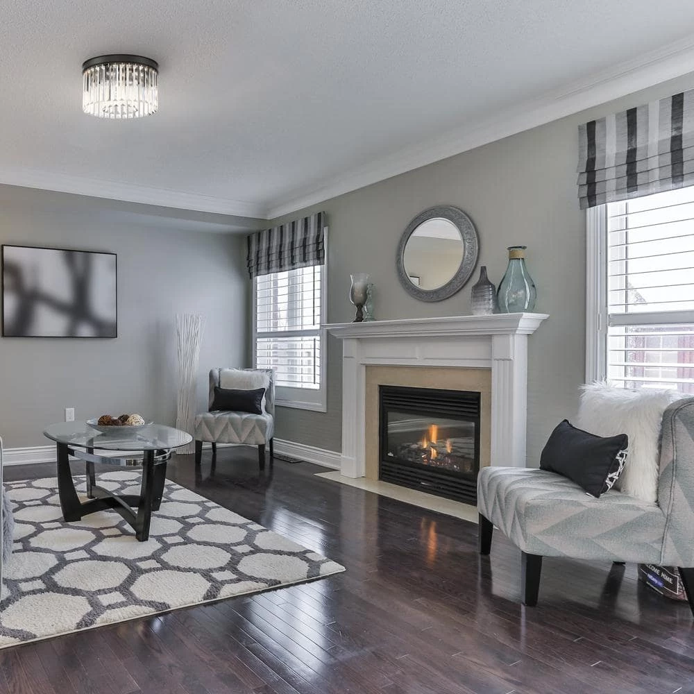 North Falls 13 in. 3-Light Black Flush Mount Light with Crystals by Home Decorators Collection 7 North Falls 13 in. 3-Light Black Flush Mount Light with Crystals by Home Decorators Collection - Image 5