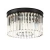 North Falls 13 in. 3-Light Black Flush Mount Light with Crystals by Home Decorators Collection -Outlet Home Decorators Collection Store black home decorators collection flush mount lights 37462 hbo 64 1000