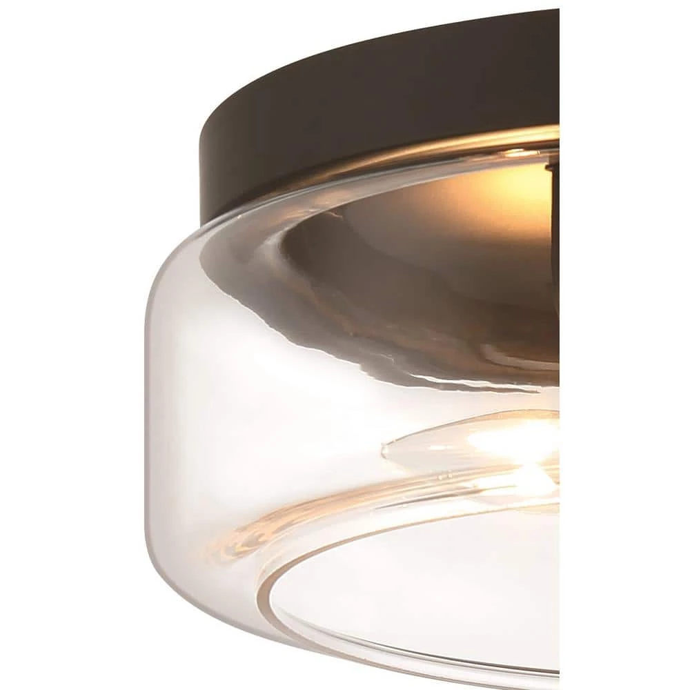 13 in. 2-Light Black Flush Mount Light by Home Decorators Collection 8 13 in. 2-Light Black Flush Mount Light by Home Decorators Collection - Image 6