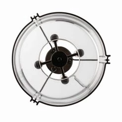 Crestlane 16.5 in. 4-Light Black Semi-Flush Mount Kitchen Ceiling Light Fixture with Clear Glass by Home Decorators Collection -Outlet Home Decorators Collection Store black home decorators collection flush mount lights c6189 fa 1000