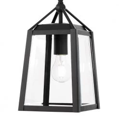 Blakeley Transitional 1-Light Black Outdoor Hanging Pendant with Beveled Glass by Home Decorators Collection -Outlet Home Decorators Collection Store black home decorators collection outdoor pendant lights 1 39905 c3 1000
