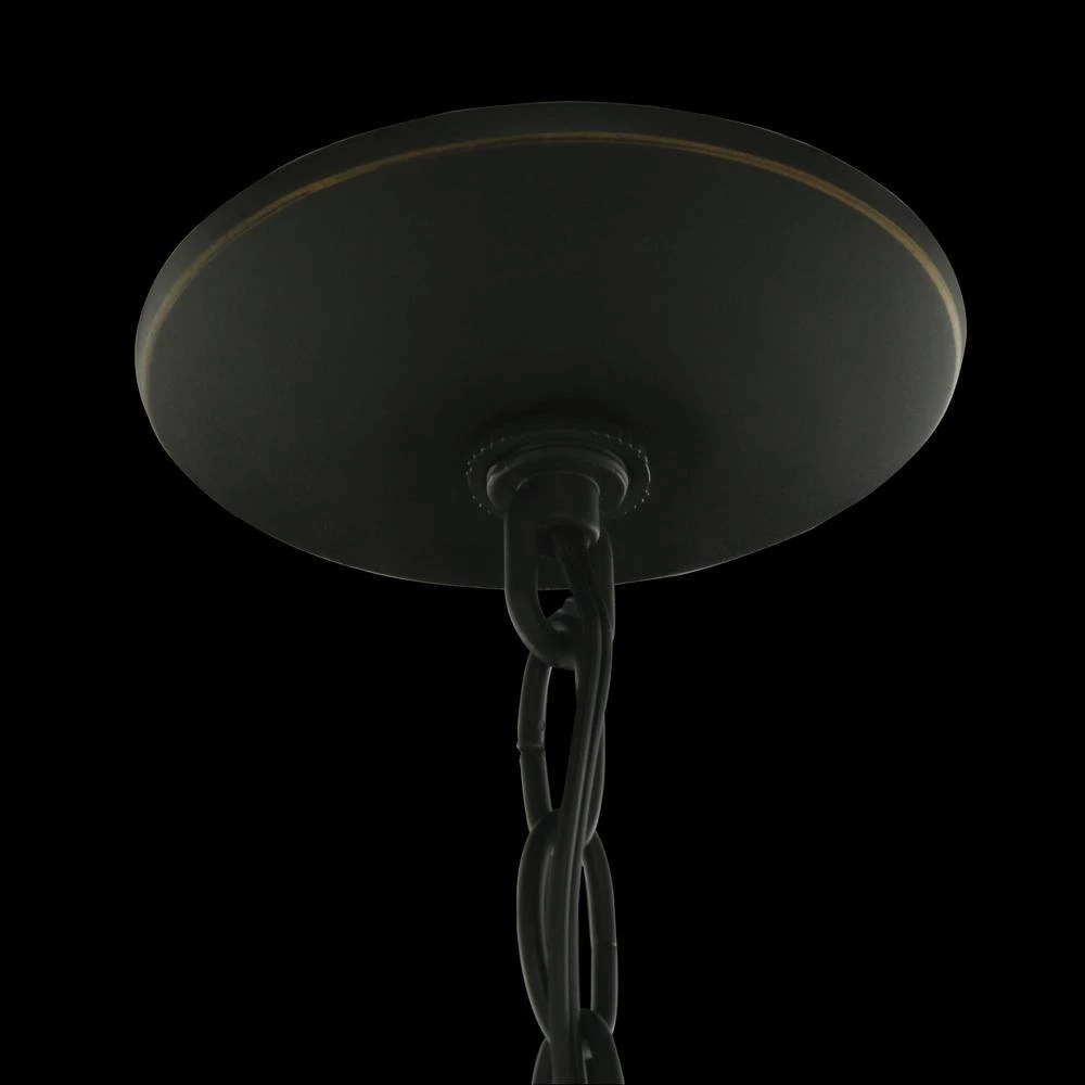 Wilkerson 1-Light Black Outdoor Chain Hung Lantern by Home Decorators Collection 7 Wilkerson 1-Light Black Outdoor Chain Hung Lantern by Home Decorators Collection - Image 5