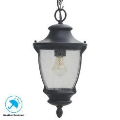 Wilkerson 1-Light Black Outdoor Chain Hung Lantern by Home Decorators Collection 13 Wilkerson 1-Light Black Outdoor Chain Hung Lantern by Home Decorators Collection -Outlet Home Decorators Collection Store black home decorators collection outdoor pendant lights 23454 66 1000