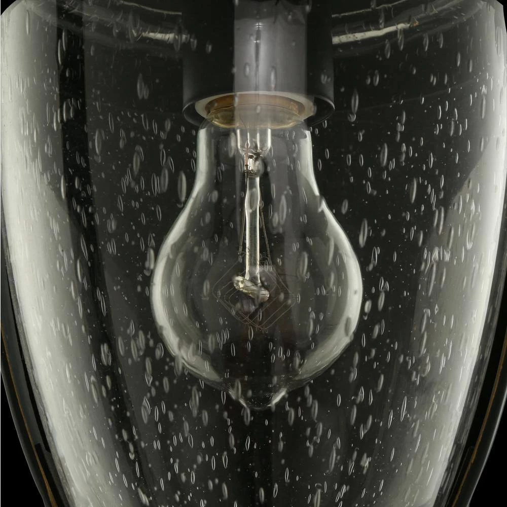 Wilkerson 1-Light Black Outdoor Chain Hung Lantern by Home Decorators Collection 4 Wilkerson 1-Light Black Outdoor Chain Hung Lantern by Home Decorators Collection - Image 2